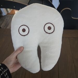 Cute Large Tooth Shaped Plush Pillow / Stuffie